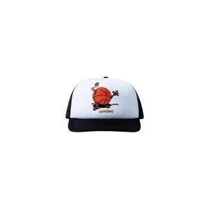 NEW MARKET men's devil ball foam trucker hat in black
